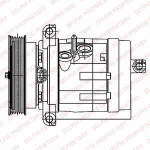 Delphi TSP0155984 компрессор, кондиционер на CHEVROLET CAPTIVA (C100, C140)