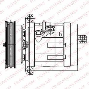 Delphi TSP0155984 компрессор, кондиционер на CHEVROLET CAPTIVA (C100, C140)