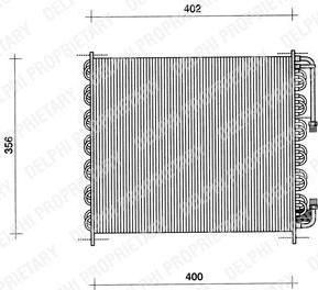 Delphi TSP0225009 конденсатор, кондиционер на FIAT CROMA (154)