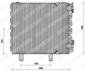 Delphi TSP0225019 конденсатор, кондиционер на 3 (E30)