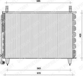 Delphi TSP0225042 конденсатор, кондиционер на MERCEDES-BENZ S-CLASS купе (C126)