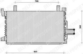 Delphi TSP0225058 конденсатор, кондиционер на RENAULT 21 (B48_)