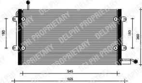 Delphi TSP0225072 конденсатор, кондиционер на VW GOLF III (1H1)