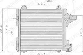 Delphi TSP0225089 конденсатор, кондиционер на RENAULT CLIO I (B/C57_, 5/357_)