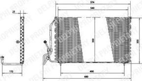 Delphi TSP0225177 конденсатор, кондиционер на PEUGEOT 405 I Break (15E)