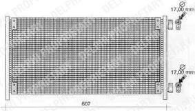 Delphi TSP0225268 конденсатор, кондиционер на FIAT PUNTO (188)