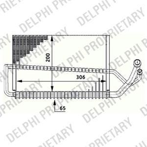 Delphi TSP0525175 испаритель, кондиционер на MERCEDES-BENZ E-CLASS (W211)