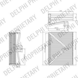 Delphi TSP0525178 испаритель, кондиционер на VOLVO S60 I