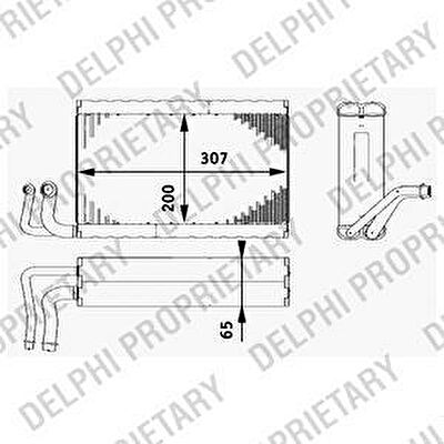 Delphi TSP0525182 испаритель, кондиционер на 5 (E60)