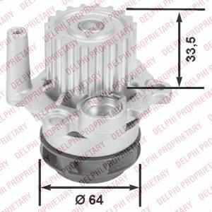 Delphi WP2428 водяной насос на SKODA SUPERB (3U4)