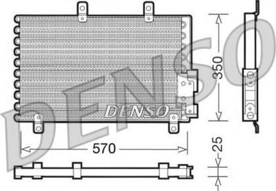 Denso DCN01001 конденсатор, кондиционер на ALFA ROMEO 146 (930)