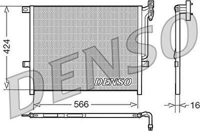 Denso DCN05004 конденсатор, кондиционер на Z4 (E85)