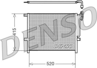 Denso DCN05010 конденсатор, кондиционер на Z4 (E85)