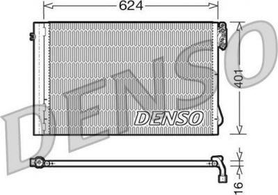 Denso DCN05011 конденсатор, кондиционер на 3 (E90)