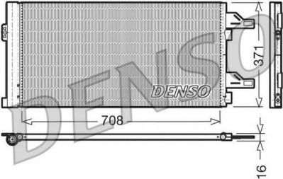 Denso DCN07002 конденсатор, кондиционер на PEUGEOT BOXER автобус