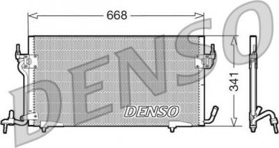 Denso DCN07010 конденсатор, кондиционер на PEUGEOT 605 (6B)