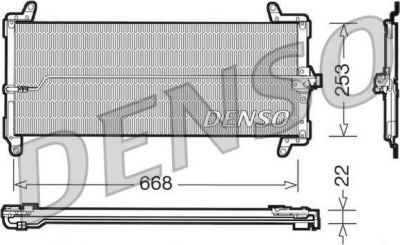 Denso DCN09001 конденсатор, кондиционер на FIAT COUPE (FA/175)