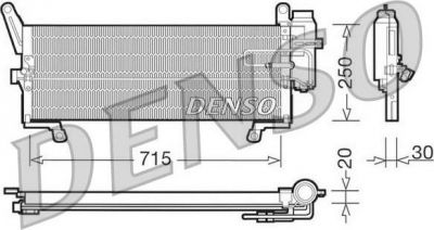 Denso DCN09094 конденсатор, кондиционер на FIAT PUNTO (188)