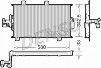 Denso DCN09140 конденсатор, кондиционер на FIAT TEMPRA S.W. (159)