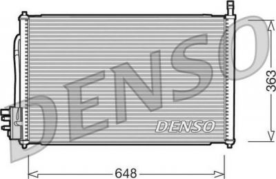 DENSO Конденсор FORD Focus 2001- (1086354, DCN10006)