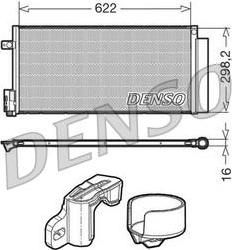 Denso DCN13110 конденсатор, кондиционер на FIAT BRAVO II (198)