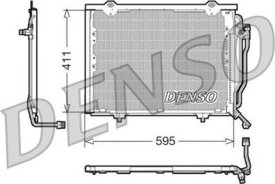 Denso DCN17016 конденсатор, кондиционер на MERCEDES-BENZ C-CLASS универсал (S202)