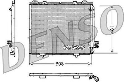 Denso DCN17017 конденсатор, кондиционер на MERCEDES-BENZ E-CLASS универсал (S210)