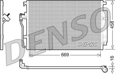 DENSO Конденсер MERCEDES-BENZ SPRINTER 06-/CRAFTER 06- (9065000054, DCN17056)