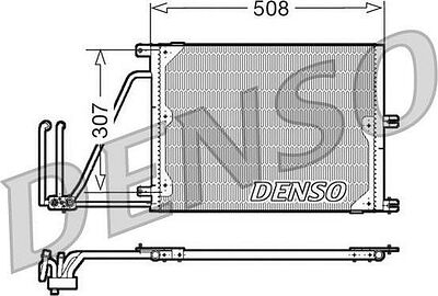 DENSO Конденсор OPEL: VECTRA B (36) 2.0 DTI 16V/2.2 DTI 16V 95 - 02 , VECTRA B Наклонная задняя часть (38) 2.0 DTI 16V/2.2 DTI 16V 95 - 03 VAUXHALL: VECTRA (B) 2.0 DTI 16V/2.2 DTI 16V 95 - 02 , VECTRA (B) Н (1850061, DCN20030)