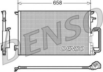 Denso DCN20032 конденсатор, кондиционер на SAAB 9-3 (YS3F)
