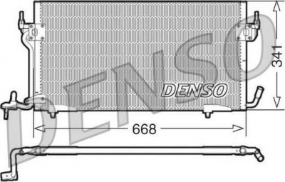 Denso DCN21011 конденсатор, кондиционер на PEUGEOT 306 Break (7E, N3, N5)