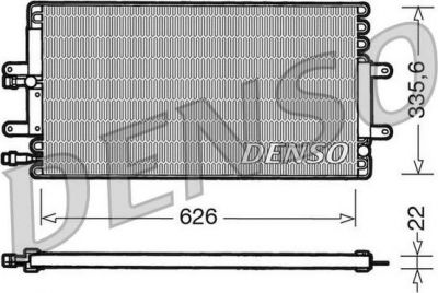 Denso DCN23001 конденсатор, кондиционер на RENAULT ESPACE III (JE0_)