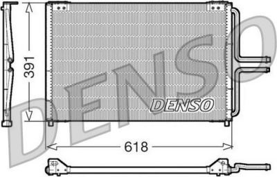 Denso DCN23020 конденсатор, кондиционер на RENAULT LAGUNA I (B56_, 556_)