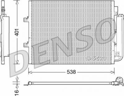 Denso DCN23026 конденсатор, кондиционер на RENAULT TWINGO II (CN0_)