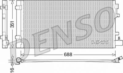 Denso DCN23031 конденсатор, кондиционер на RENAULT MEGANE III Наклонная задняя часть (BZ0_)