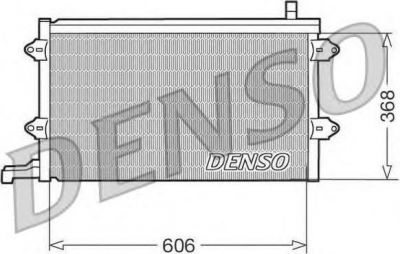 DENSO Конденсор VOLKSWAGEN Golf III / Vento (1H0820413, DCN32003)