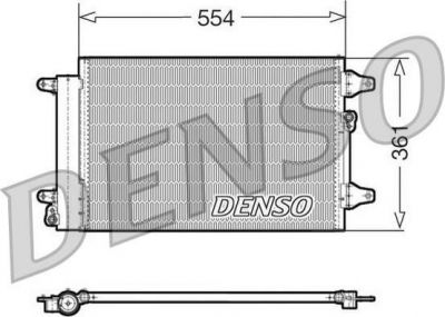 Denso DCN32015 конденсатор, кондиционер на SEAT ALHAMBRA (7V8, 7V9)