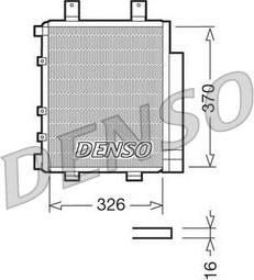 Denso DCN35003 конденсатор, кондиционер на DAIHATSU CUORE VI (L251, L250_, L260_)