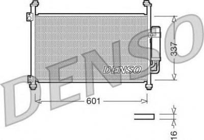 DENSO Радиатор кондиционера HONDA Civic 1,8L 140pS 2006->11 (80110SMGE01, DCN40007)