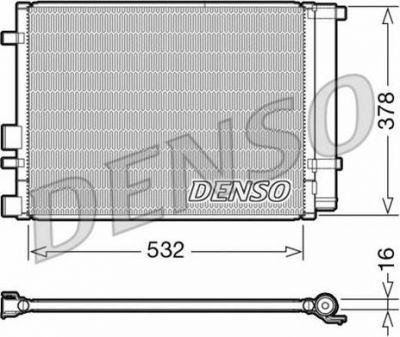 Denso DCN41006 конденсатор, кондиционер на HYUNDAI i20 (PB, PBT)