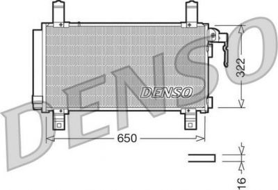 Denso DCN44006 конденсатор, кондиционер на MAZDA 6 Hatchback (GG)