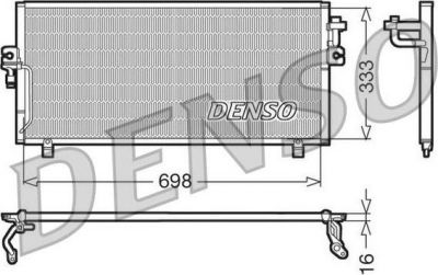 Denso DCN46010 конденсатор, кондиционер на NISSAN PRIMERA Traveller (WP11)