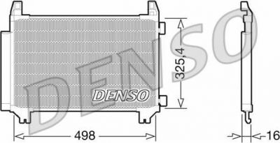 Denso DCN50028 конденсатор, кондиционер на TOYOTA YARIS (NHP13_, NSP13_, NCP13_, KSP13_, NLP13_)