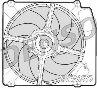 Denso DER01203 вентилятор, охлаждение двигателя на FIAT TEMPRA S.W. (159)