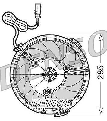 DENSO Вентиляторы охлаждения двигателя VAG A3/A4/A6/A8/SKODA/VW (8D0959455C, DER02005)