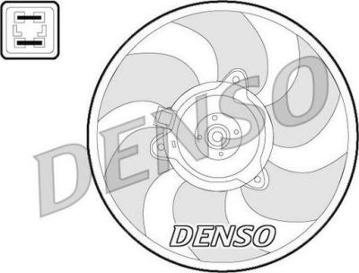 Denso DER07008 вентилятор, охлаждение двигателя на PEUGEOT 405 II Break (4E)