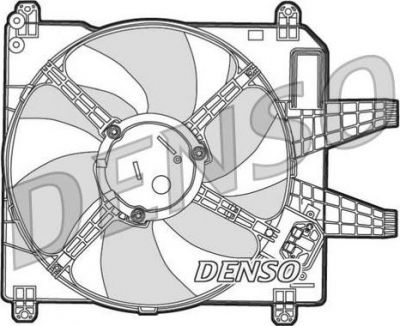 Denso DER09004 вентилятор, охлаждение двигателя на FIAT MAREA (185)