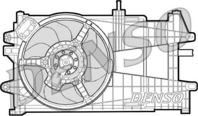 Denso DER09035 вентилятор, охлаждение двигателя на FIAT PUNTO (188)