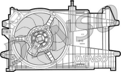 Denso DER09039 вентилятор, охлаждение двигателя на FIAT PUNTO (188)