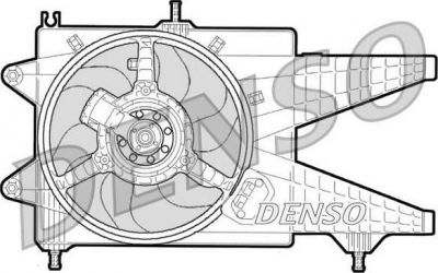 Denso DER09041 вентилятор, охлаждение двигателя на FIAT PUNTO (188)